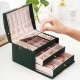 OUTOP New Layers Jewelry Organizer Box Jewelry cases Exquisite Women Girls Gift Display Holder Earring Ring Necklace Storage