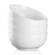 39 Ounce Porcelain Bowls Set 4 Pack Premium White Ceramic Bowls for Cereal, Soup, Salad, Pasta, Prep, Rice, Ice cream, Microwave & Dishwasher Safe