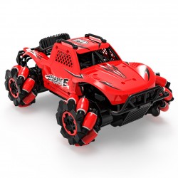 RC Stunt Car 2.4Ghz 4WD 1/18 RC High-Speed Stunt Drift Car Children Toys Lateral Drift 360° Rolling Rotating Gift for Kids Red